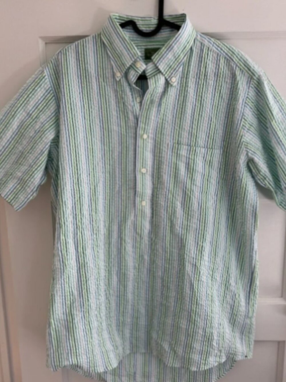 Sid Mashburn striped half button shirt
